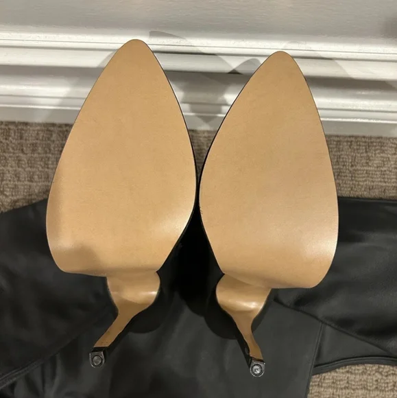 Leather Works Black Leather Platform Boots